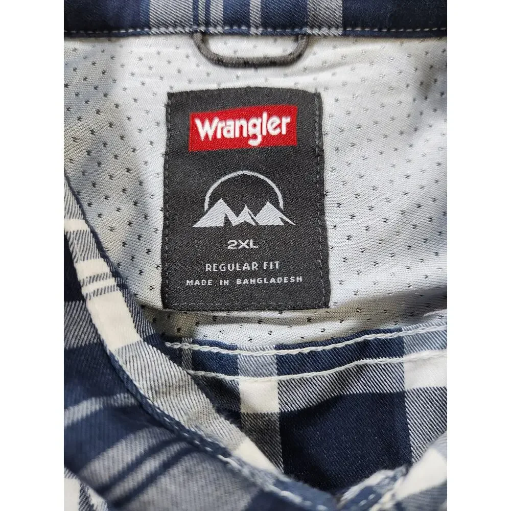 Wrangler Men's 2XL-2 Pack Button‎ down shirts
